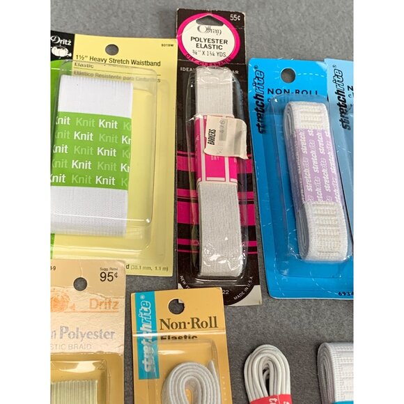 Assorted Elastic & Waistband Lot - Dritz & Stretchrite - 9 Packs - Various Sizes - Picture 4 of 6